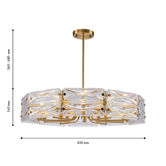 Подвесная люстра Favourite Glacies 4764-10P изображение 8 Подвесная люстра Favourite Glacies 4764-10P Фото № 8