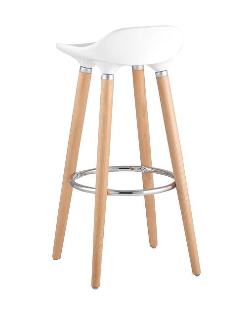 Барный стул Stool Group Модерн белый JASMINE WHITE изображение 4 Барный стул Stool Group Модерн белый JASMINE WHITE Фото № 4