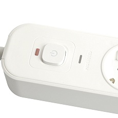 Сетевой фильтр 3-местный с/з STEKKER 3x1мм2, 1,8 м, 250В, 16А, 2 USB-A+2 Type-C, серия Nova, белый 4