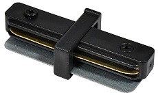 Коннектор прямой Hesby Lighting Skylite для  накладного шинопровода 220В, чёрный HSBL_0004