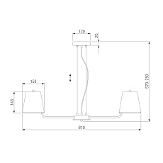 Подвесная люстра Eurosvet Amaretto 60155/8 хром 1