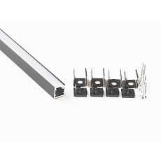 Профиль накладной LEDS POWER СПН1010 алюм. черный с призм.рассеивателем 2м 008363 2