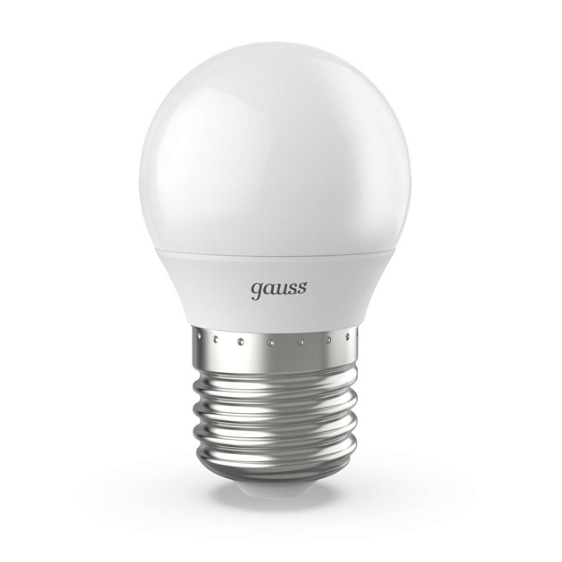 Лампа светодиодная Gauss E27 6.5W 4100K матовая 105102207 Фото № 1