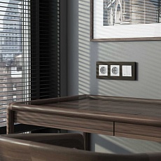 Рамка Werkel Slab на 3 поста бронза софт W0032963 4690389193453 1