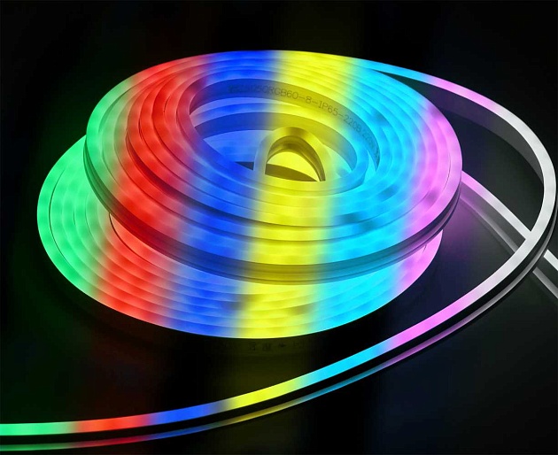 Комплект светодиодной подсветки "Неон" (лента LED 5м LSR5-5050RGB60-8-IP65-220В + драйвер) IEK LSR5-RGB-060-65-2-05-S0 Фото № 1