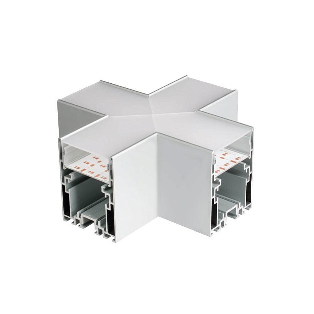 Коннектор X-образный Arlight S2-Line-5470-X90 крестовой 021258 изображение 1 Коннектор X-образный Arlight S2-Line-5470-X90 крестовой 021258 Фото № 1