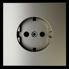 Накладка для розетки с заземлением S70 (шелк) Voltum VLS000604 1