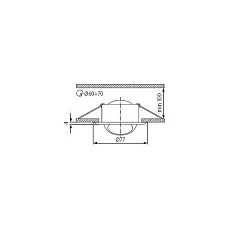 Точечный светильник Kanlux ULKE CT-2118-C/M 343 1