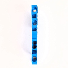 Зажим пружинный, 3-проводной проходной ЗНИ - 4.0 (JXB ST 4), синий Stekker 39970 4