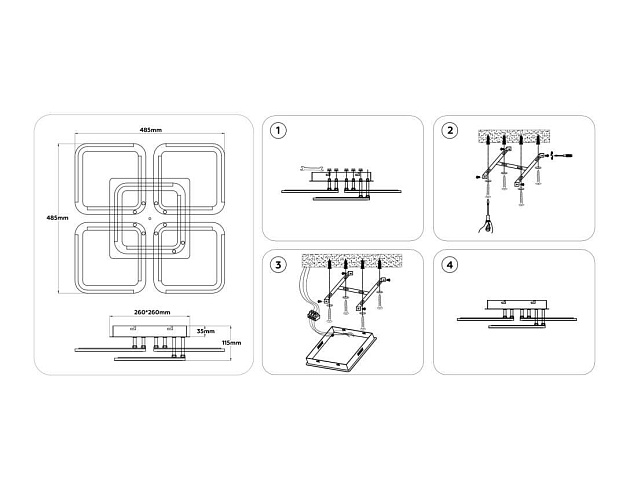 Светильник потолочный Ambrella light ACRYLICA FA8949 Фото № 7