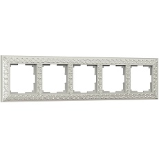 Рамка Werkel Antik на 5 постов жемчужный WL07-Frame-05 4690389063534