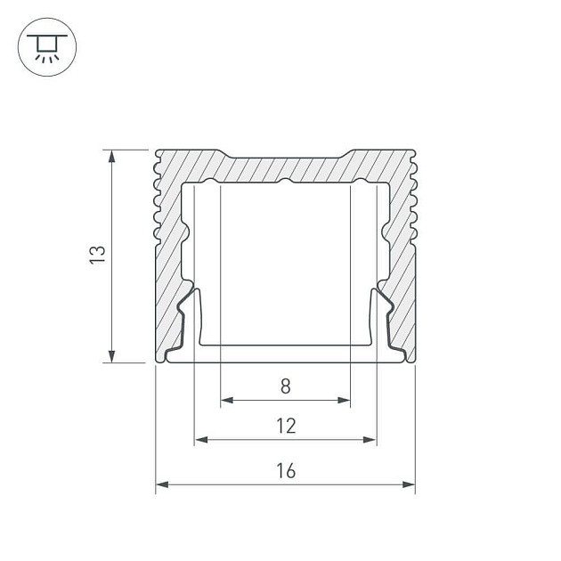 Профиль Arlight SL-SLIM-H13M-2000 ANOD 023718 изображение 3 Профиль Arlight SL-SLIM-H13M-2000 ANOD 023718 Фото № 3