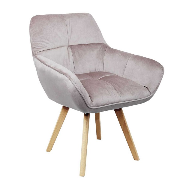 Кресло AksHome Soft пыльная роза, велюр 77325 изображение 1 Кресло AksHome Soft пыльная роза, велюр 77325 Фото № 1