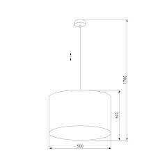 Подвесная люстра TK Lighting 6173 Tercino Blue 1