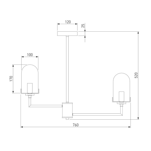 Подвесная люстра Eurosvet Pluto 60156/8 хром Фото № 2