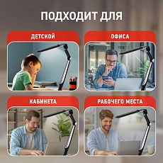 Настольная лампа ЭРА NLED-496-12W-BK Б0052767 2