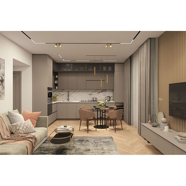 Трековый светодиодный светильник Denkirs Smart Linear DK8004-BK Фото № 6