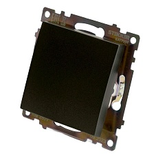 Переключатель одноклавишный Stekker Катрин графит GLS10-7105-06 49412 5