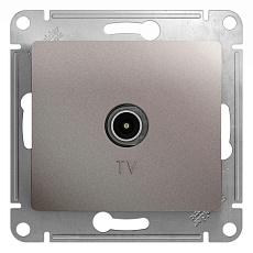 ТВ-розетка Systeme Electric Glossa платина GSL001293
