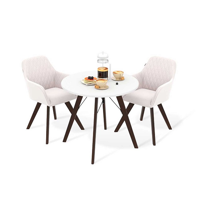 Обеденная группа Sheffilton SHT-DS192 белоснежная шагрень/зефирный/венге 2001103601 изображение 1 Обеденная группа Sheffilton SHT-DS192 белоснежная шагрень/зефирный/венге 2001103601 Фото № 1