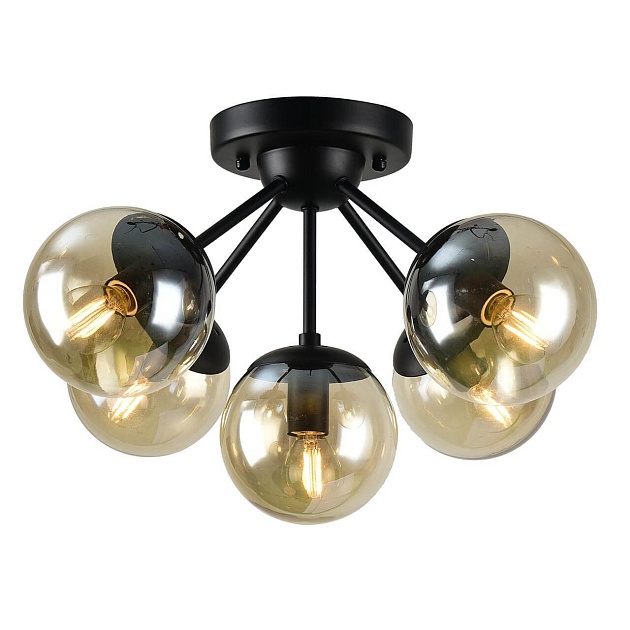 Потолочная люстра Arte Lamp BOLLA A1664PL-5BK фото 