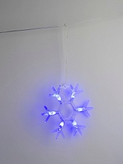 Светодиодная гирлянда Uniel занавес Снежинки-1 220V синий ULD-E1503-036/DTA Blue IP20 Snowflakes-1 UL-00001406 1