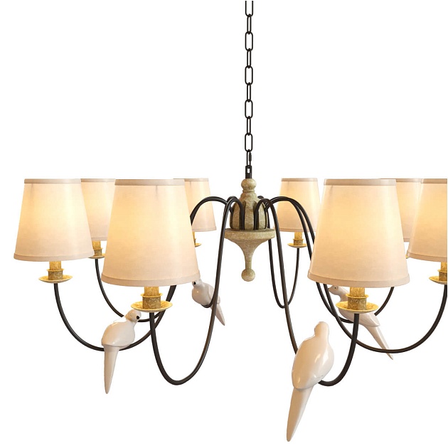 Подвесная люстра Loft IT Birds Loft1029A-8 изображение 4 Подвесная люстра Loft IT Birds Loft1029A-8 Фото № 4