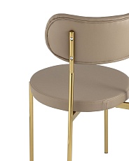 Кухонный стул Stool Group Барбара экокожа бежевая золотые ножки DC-09040B X108 4