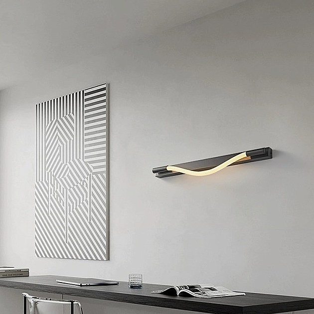 Настенный светильник Lightera Tura LE103W-80B изображение 2 Настенный светильник Lightera Tura LE103W-80B Фото № 2