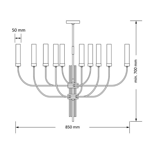 Подвесной светильник KUTEK MOOD MUS-ZW-10(ZM) Фото № 3
