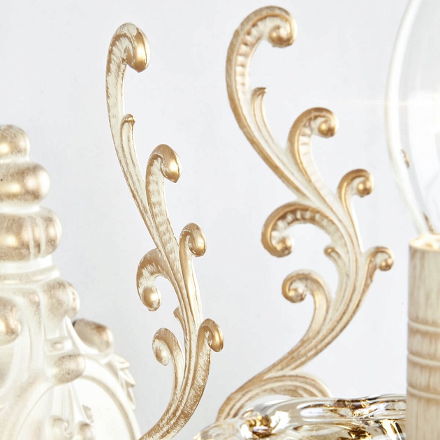 Бра Eurosvet 3281/2 белый с золотом/тонированный хрусталь Strotskis Фото № 4