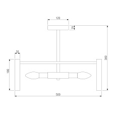 Потолочная люстра Bogates Flamel 373/6 Smart 1