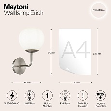 Бра Maytoni Erich MOD221-WL-01-N 1