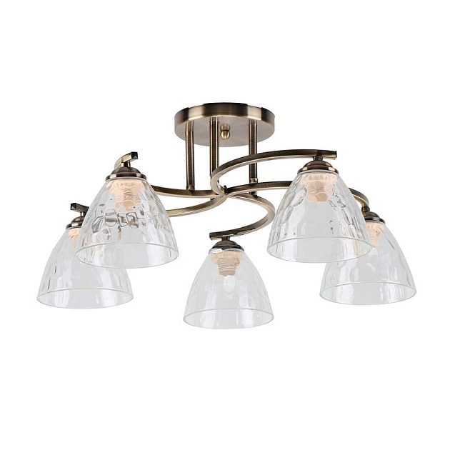 Потолочная люстра ЭкономСвет 12145/5AB CL Фото № 1