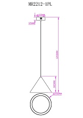 Подвесной светодиодный светильник MyFar Maretta MR2212-1PL 1