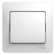 Выключатель одноклавишный Systeme Electric Glossa 10A 250V белый GSL000112
