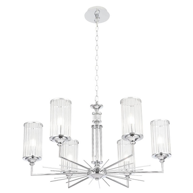 Подвесная люстра Crystal Lux Gloria SP6 Chrome Фото № 4