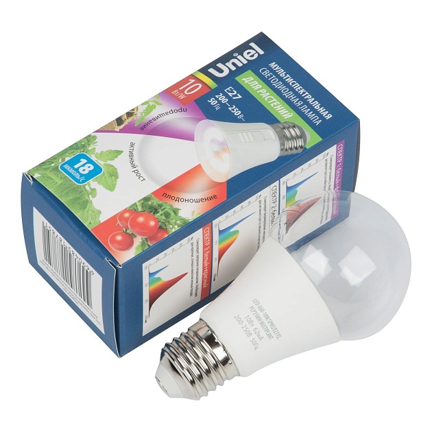 Лампа светодиодная Uniel E27 10W прозрачная LED-A60-10W/SPM3/E27/CL PLP35WH Multiplant UL-00011438 фото 