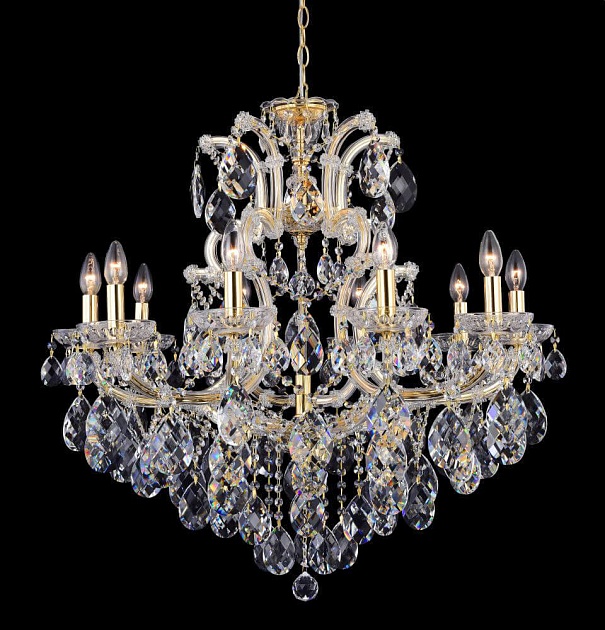 Подвесная люстра Crystal Lux Isabel SP11 Gold/Transparent изображение 5 Подвесная люстра Crystal Lux Isabel SP11 Gold/Transparent Фото № 5