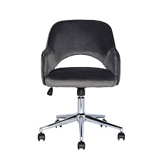 Офисное кресло Stool Group Кларк велюр серый CLARKSON GREY CHROME 2