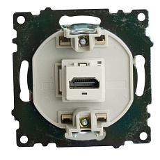Розетка HDMI 2.1, Type A (механизм), STEKKER, GLS00-7118-08, серия Катрин, золото 50060 3