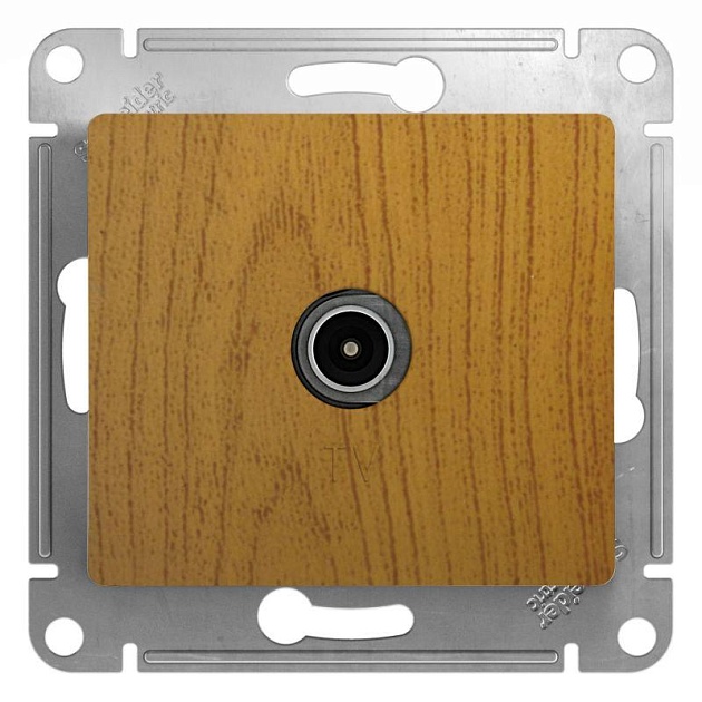ТВ-розетка Systeme Electric Glossa дуб GSL000593 Фото № 1