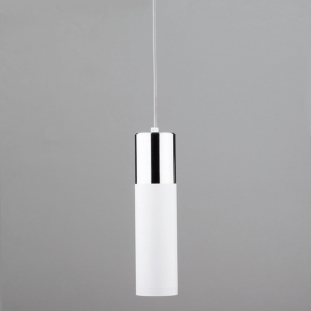 Подвесной светильник Eurosvet 50135/1 LED хром/белый фото 