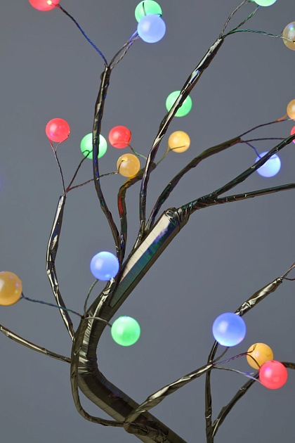 Светодиодная новогодняя фигура ЭРА ЕGNID - 36M дерево с разноцветными жемчужинами 36 LED Б0051948 фото 11