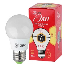 Лампа светодиодная E27 6W 2700K матовая ECO LED A55-6W-827-E27 Б0028008 1
