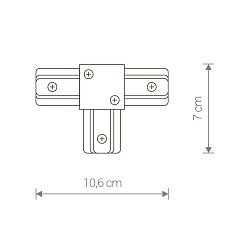 Коннектор T-образный Nowodvorski Profile 9186 1