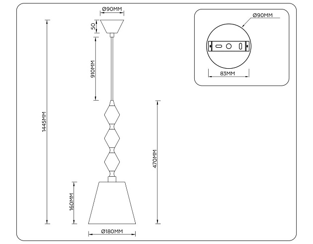 Люстра Ambrella Light HIGH LIGHT LH75405 Фото № 4