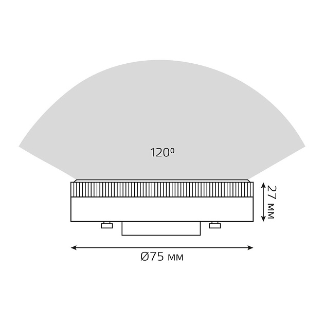 Лампа светодиодная Gauss GX53 11W 4100K матовая 108008211 Фото № 2