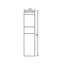 Уличный светодиодный светильник Elvan PJ-1510/1-11,5W-WW-Gr 1