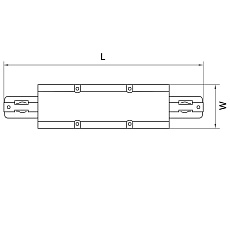Коннектор прямой Lightstar Barra 504189 2